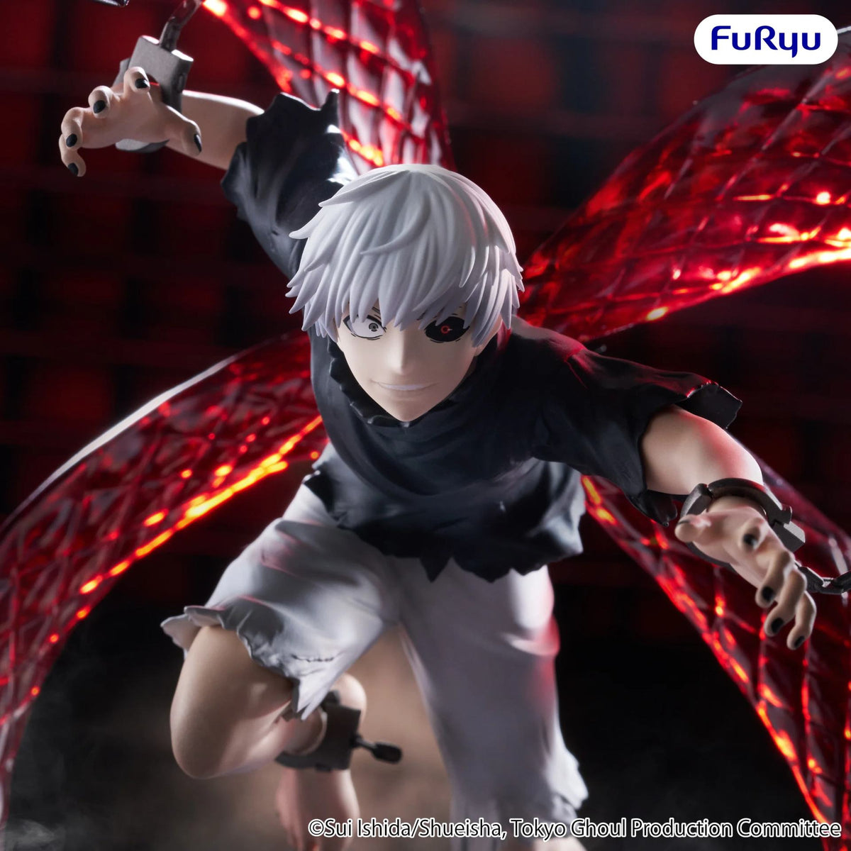 FURYU TOKYO GHOUL KEN KANEKI MUCHUTE FIGURA 17 cm