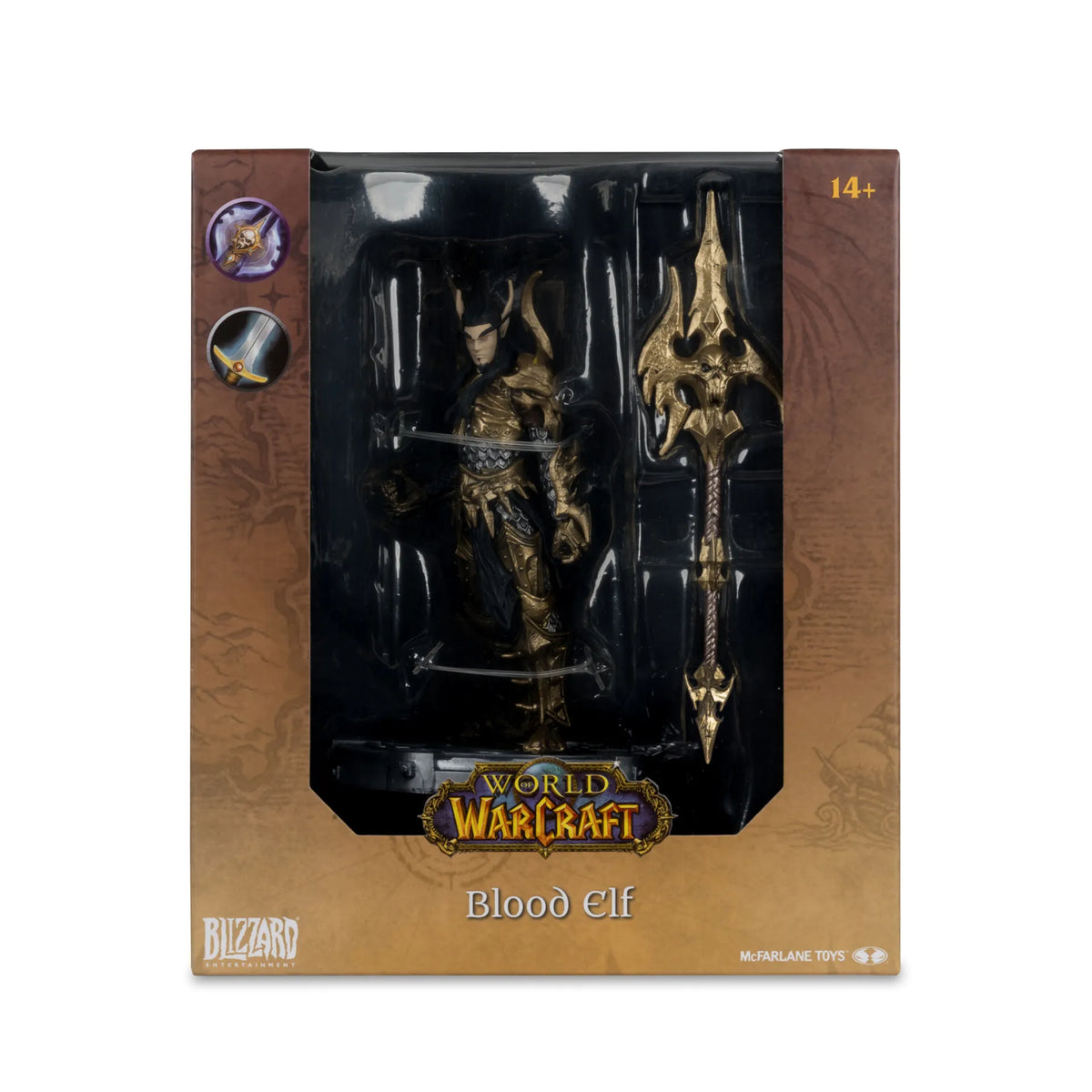 MCFARLANE TOYS 25 WORLD WARCRAFT 6INCH POSED WV1 BLOOD ELF FIGURA 15 cm