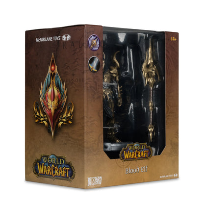 MCFARLANE TOYS 25 WORLD WARCRAFT 6INCH POSED WV1 BLOOD ELF FIGURA 15 cm