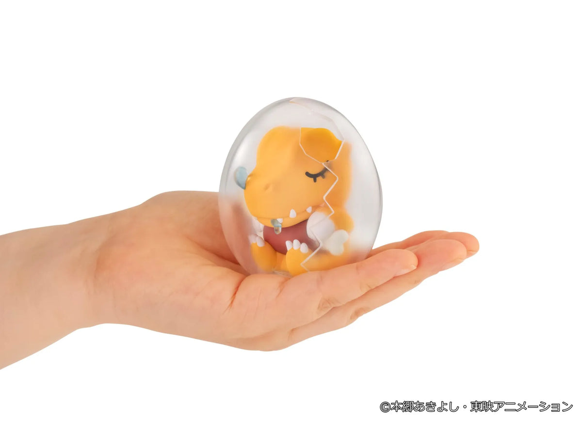 MEGAHOUSE - DIGIMON MEGA EGG DIGIMON ADVENTURE GOOD NIGHT DIGICOLLE MEGA EGG DISPLAY (8) MINI FIGURA 7.5 cm