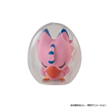 MEGAHOUSE - DIGIMON MEGA EGG DIGIMON ADVENTURE GOOD NIGHT DIGICOLLE MEGA EGG DISPLAY (8) MINI FIGURA 7.5 cm