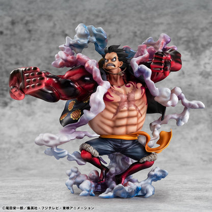 MEGAHOUSE LUFFY - ONE PIECE P.O.P SA-MAXIMUM MONKEY D. GEAR 4 BOUNDMAN 10TH LIMITED VER. STATUA 30 cm