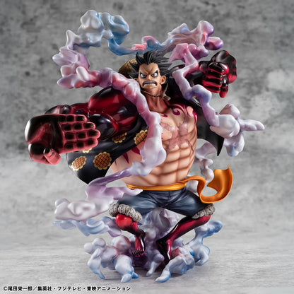 MEGAHOUSE LUFFY - ONE PIECE P.O.P SA-MAXIMUM MONKEY D. GEAR 4 BOUNDMAN 10TH LIMITED VER. STATUA 30 cm