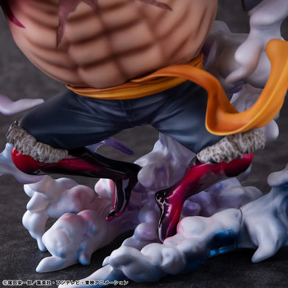 MEGAHOUSE LUFFY - ONE PIECE P.O.P SA-MAXIMUM MONKEY D. GEAR 4 BOUNDMAN 10TH LIMITED VER. STATUA 30 cm