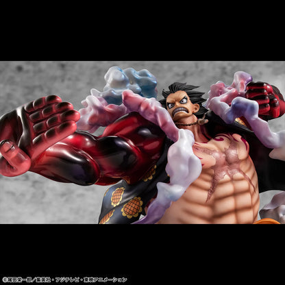 MEGAHOUSE LUFFY - ONE PIECE P.O.P SA-MAXIMUM MONKEY D. GEAR 4 BOUNDMAN 10TH LIMITED VER. STATUA 30 cm