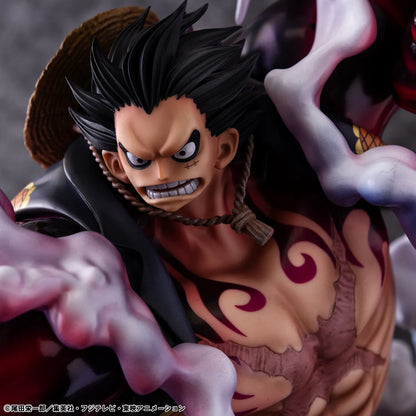 MEGAHOUSE LUFFY - ONE PIECE P.O.P SA-MAXIMUM MONKEY D. GEAR 4 BOUNDMAN 10TH LIMITED VER. STATUA 30 cm