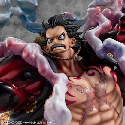 MEGAHOUSE LUFFY - ONE PIECE P.O.P SA-MAXIMUM MONKEY D. GEAR 4 BOUNDMAN 10TH LIMITED VER. STATUA 30 cm