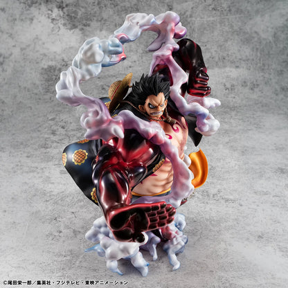 MEGAHOUSE LUFFY - ONE PIECE P.O.P SA-MAXIMUM MONKEY D. GEAR 4 BOUNDMAN 10TH LIMITED VER. STATUA 30 cm
