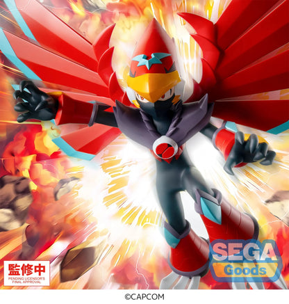 SEGA - MEGA MAN LUMINASTA MEGA MAN BATTLE NETWORK MEGA MAN FALZAR BEAST FIGURA 19 cm
