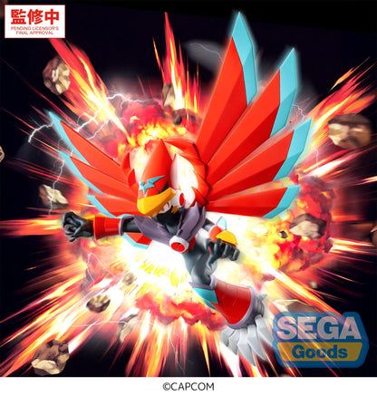 SEGA - MEGA MAN LUMINASTA MEGA MAN BATTLE NETWORK MEGA MAN FALZAR BEAST FIGURA 19 cm