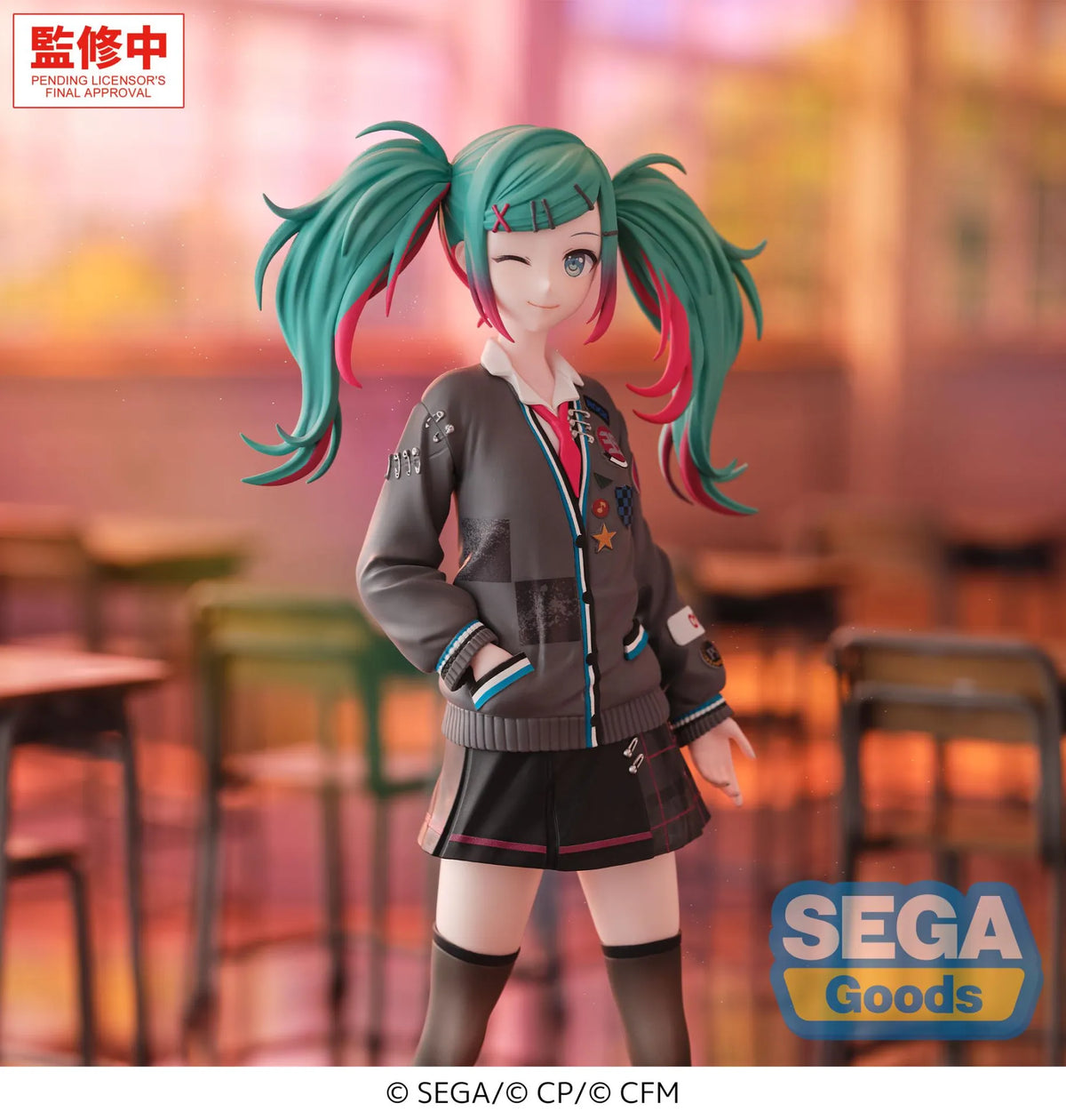 SEGA - HATSUNE MIKU XSTELLAR HATSUNE MIKU COLORFUL STAGE SCHOOL SEKAI HATSUNE BRAND NEW WORLD FIGURA 19 cm