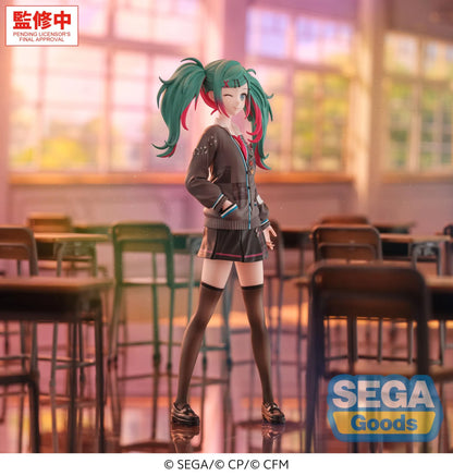 SEGA - HATSUNE MIKU XSTELLAR HATSUNE MIKU COLORFUL STAGE SCHOOL SEKAI HATSUNE BRAND NEW WORLD FIGURA 19 cm