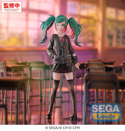 SEGA - HATSUNE MIKU XSTELLAR HATSUNE MIKU COLORFUL STAGE SCHOOL SEKAI HATSUNE BRAND NEW WORLD FIGURA 19 cm