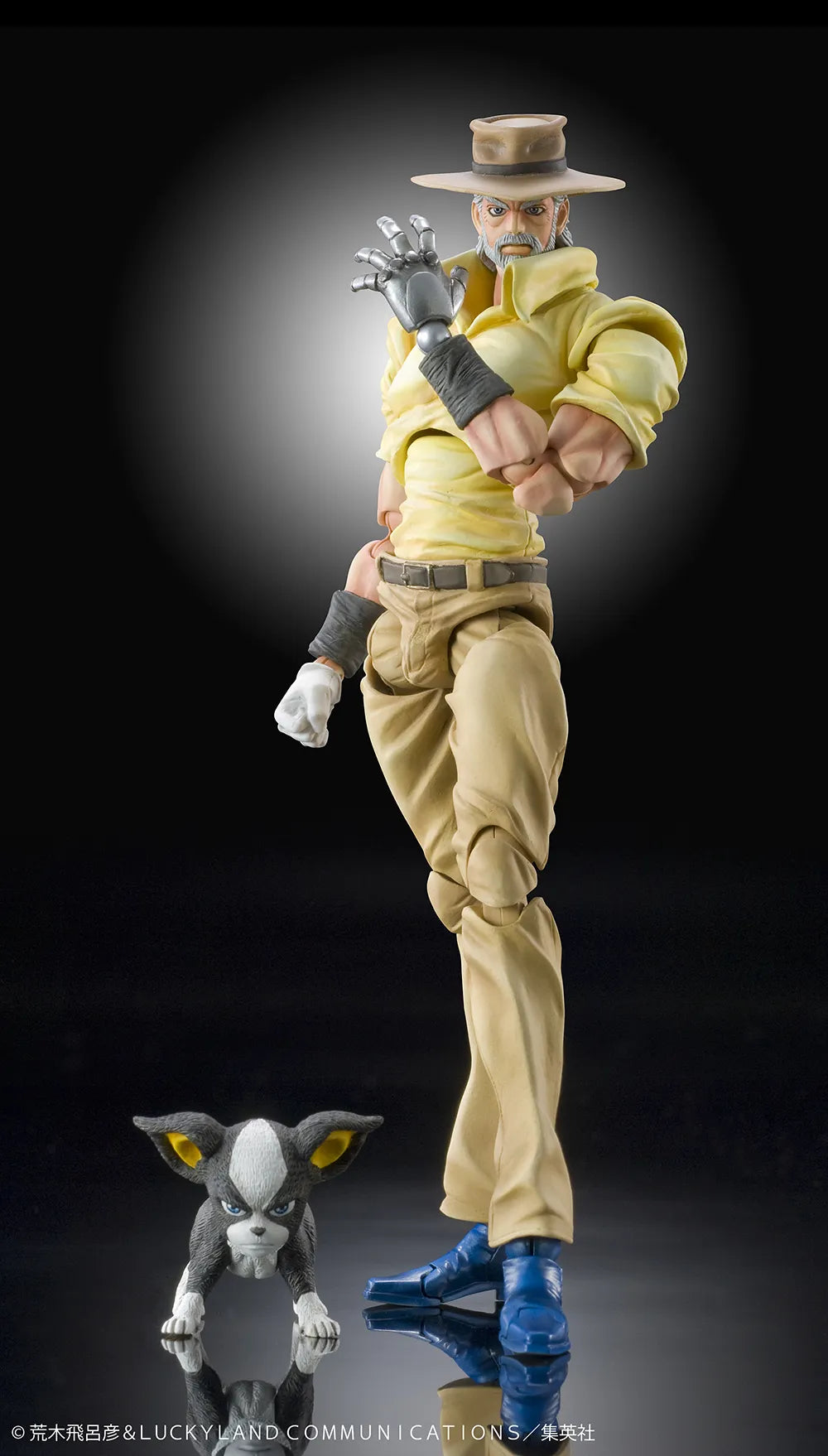 MEDICOS - JOJO'S BIZARRE ADVENTURE JOJO BIZARRE ADVENTURE 3 JOSEPH JOESTAR & IGGY CHOZOKADO RERUN ACTION FIGURE 15 cm