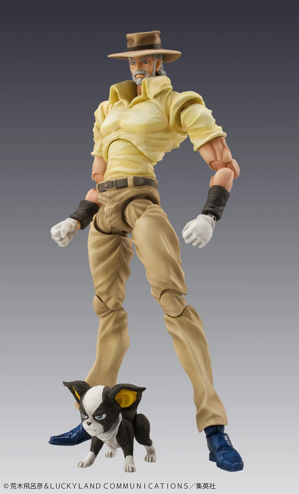 MEDICOS - JOJO'S BIZARRE ADVENTURE JOJO BIZARRE ADVENTURE 3 JOSEPH JOESTAR & IGGY CHOZOKADO RERUN ACTION FIGURE 15 cm