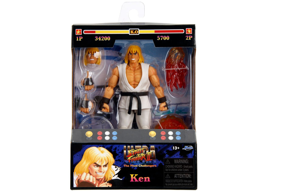 JADA TOYS KEN - STREET FIGHTER 2 PLAYER 2 WHITE VERSION 1/12 ACTION FIGURE 15cm