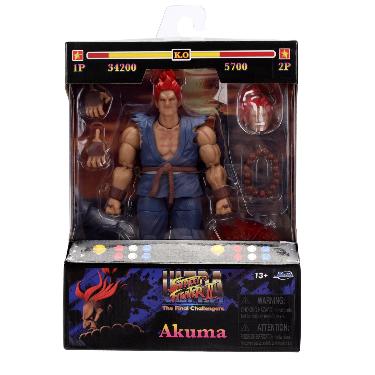 JADA TOYS AKUMA - STREET FIGHTER 2 1/12 ACTION FIGURE 15 cm
