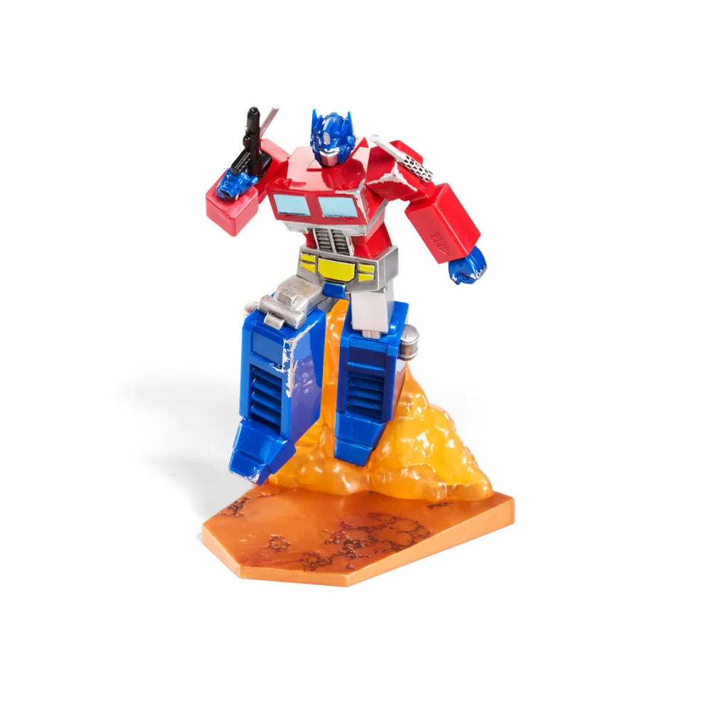 NOBLE COLLECTIONS OPTIMUS & PRIME - TRANSFORMERS DIORAMA 17 cm