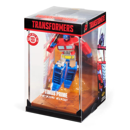 NOBLE COLLECTIONS OPTIMUS & PRIME - TRANSFORMERS DIORAMA 17 cm