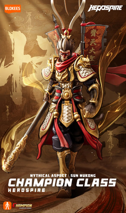 BLOKEES CHAMPION CLASS HEROSPIRE MYTHICAL ASPECT SUN WUKONG MODEL KIT 11 cm