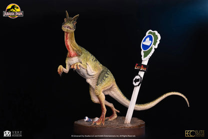 ELITE CREATURE COLLECTIBLES - JURASSIC PARK JURASSIC PARK DILOPHOSAURUS SCALE MAQUETTE 1/3 STATUA 62 cm