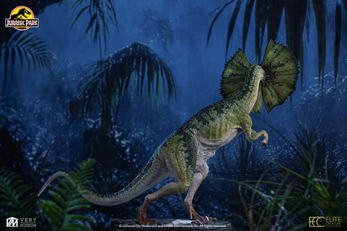 ELITE CREATURE COLLECTIBLES - JURASSIC PARK JURASSIC PARK DILOPHOSAURUS SCALE MAQUETTE 1/3 STATUA 62 cm