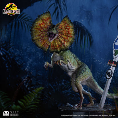 ELITE CREATURE COLLECTIBLES - JURASSIC PARK JURASSIC PARK DILOPHOSAURUS SCALE MAQUETTE 1/3 STATUA 62 cm