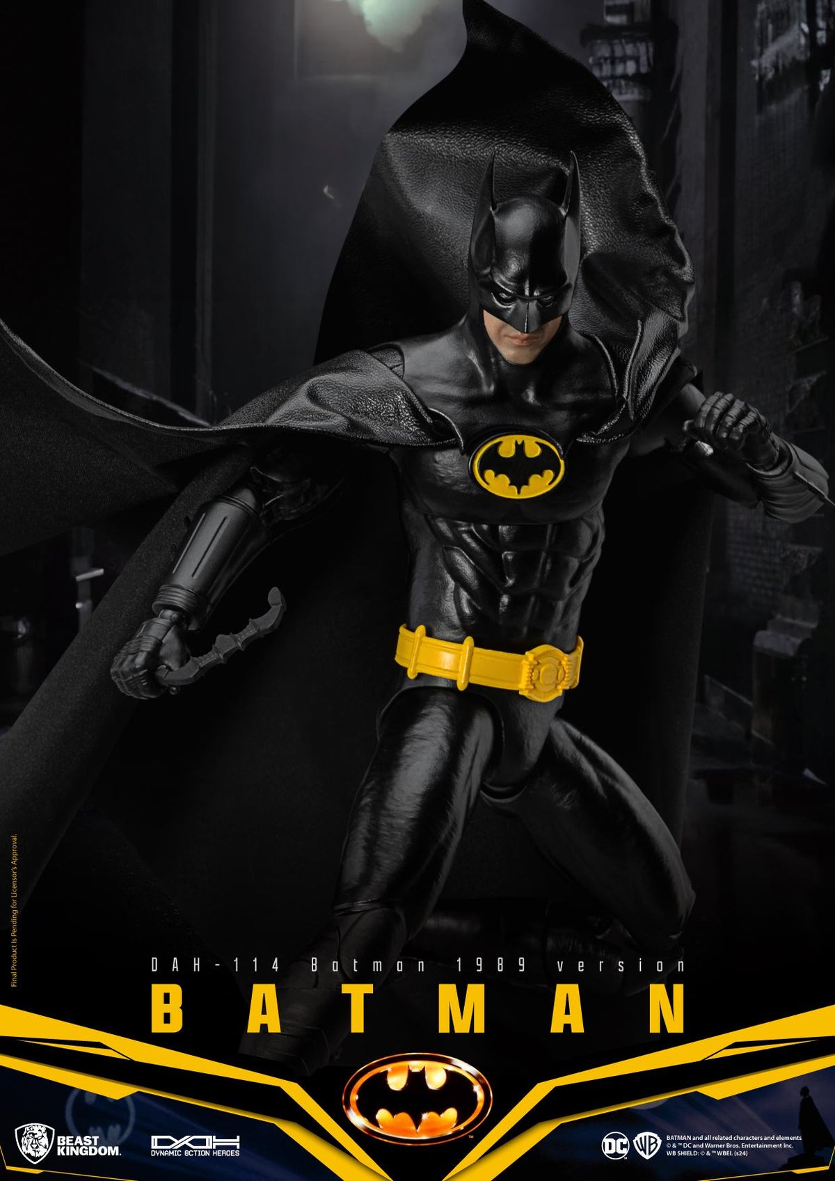 BEAST KINGDOM - DC COMICS BATMAN 1989 STANDARD VERSION ACTION FIGURE 21cm