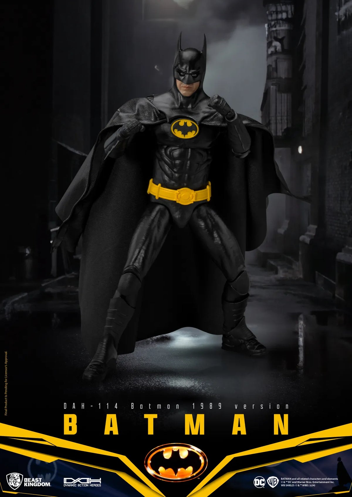 BEAST KINGDOM - DC COMICS BATMAN 1989 STANDARD VERSION ACTION FIGURE 21cm