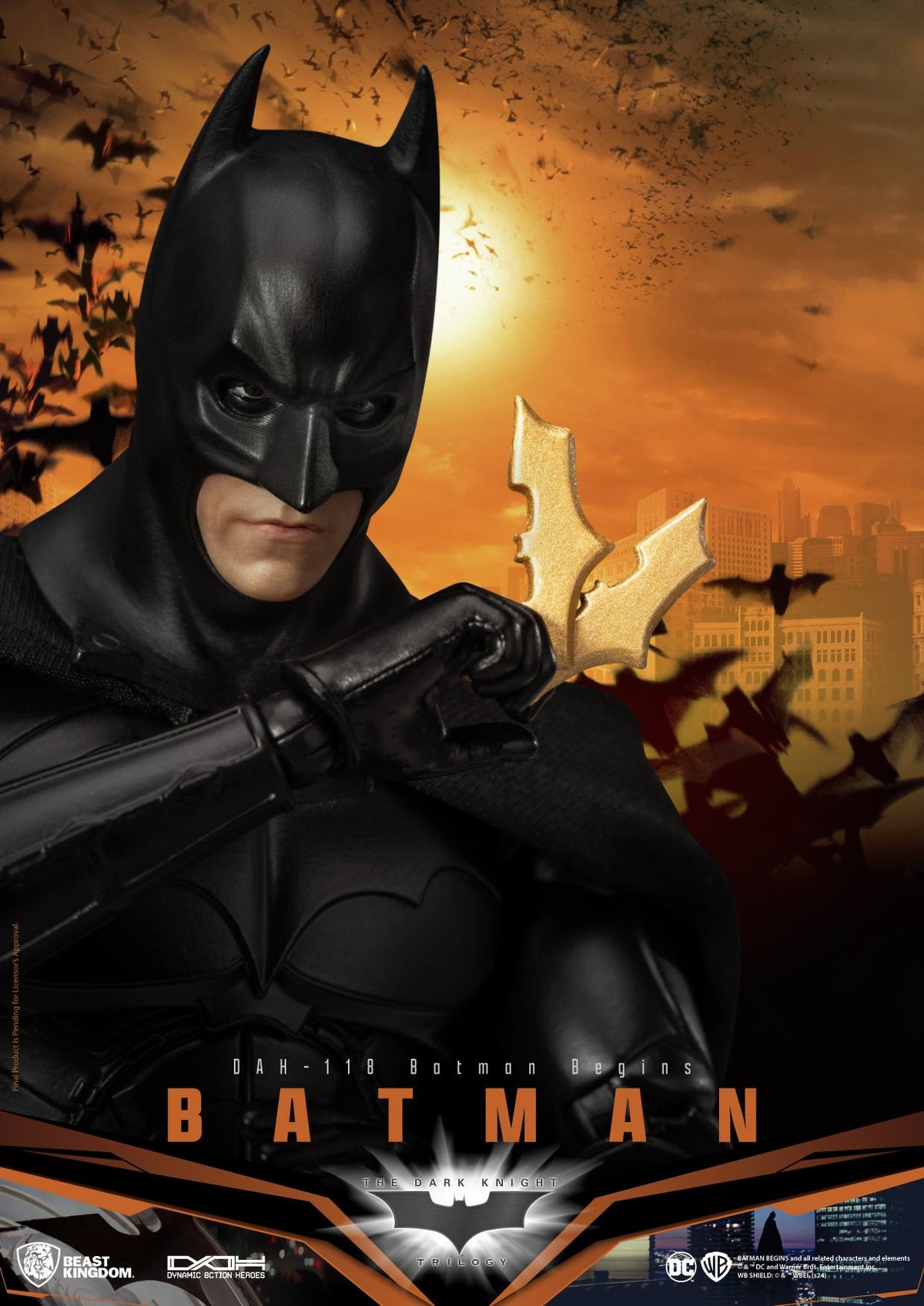 BEAST KINGDOM - DC COMICS BATMAN BEGINS BATMAN STANDARD VERSION ACTION FIGURE 21 cm