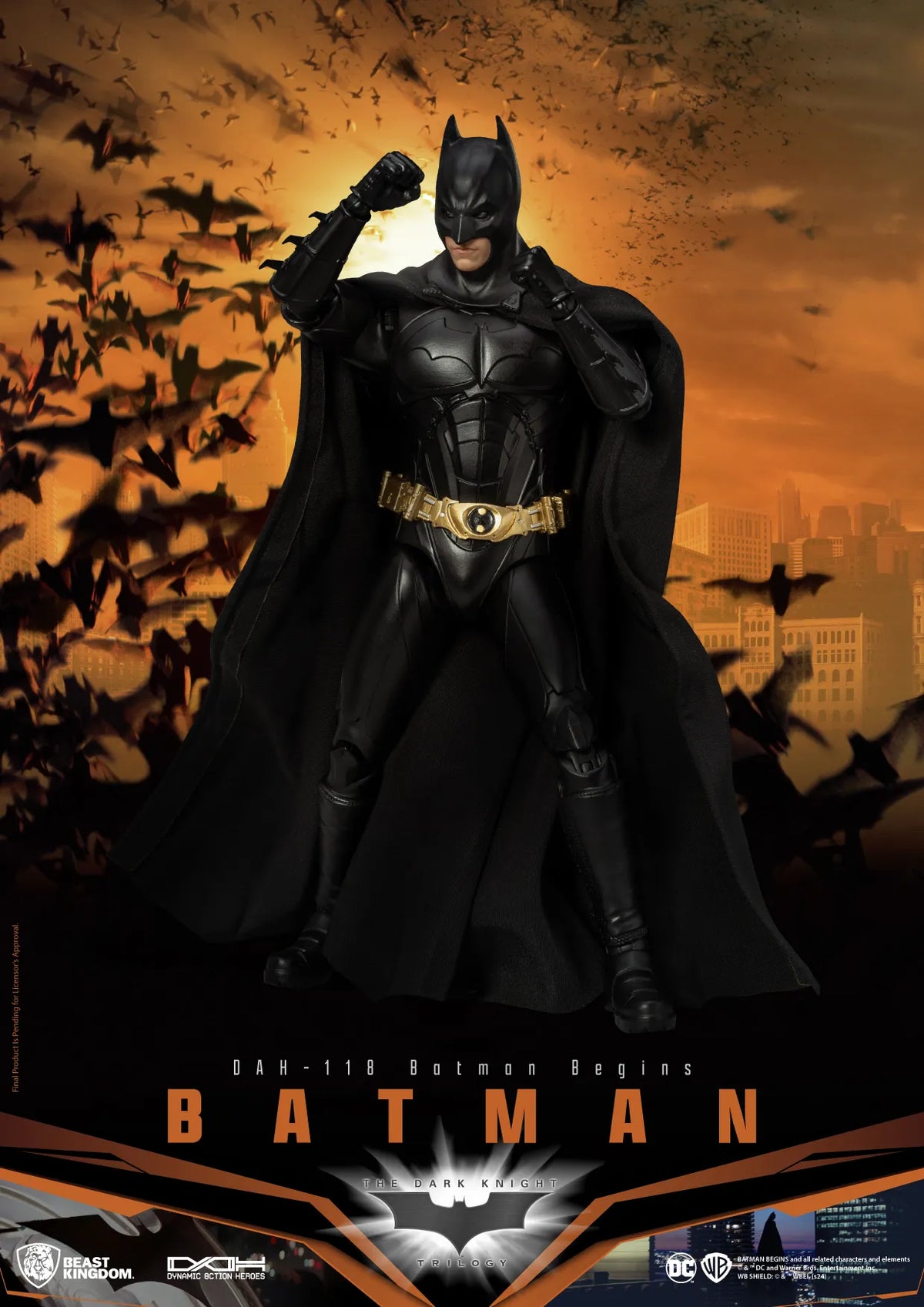 BEAST KINGDOM - DC COMICS BATMAN BEGINS BATMAN STANDARD VERSION ACTION FIGURE 21 cm