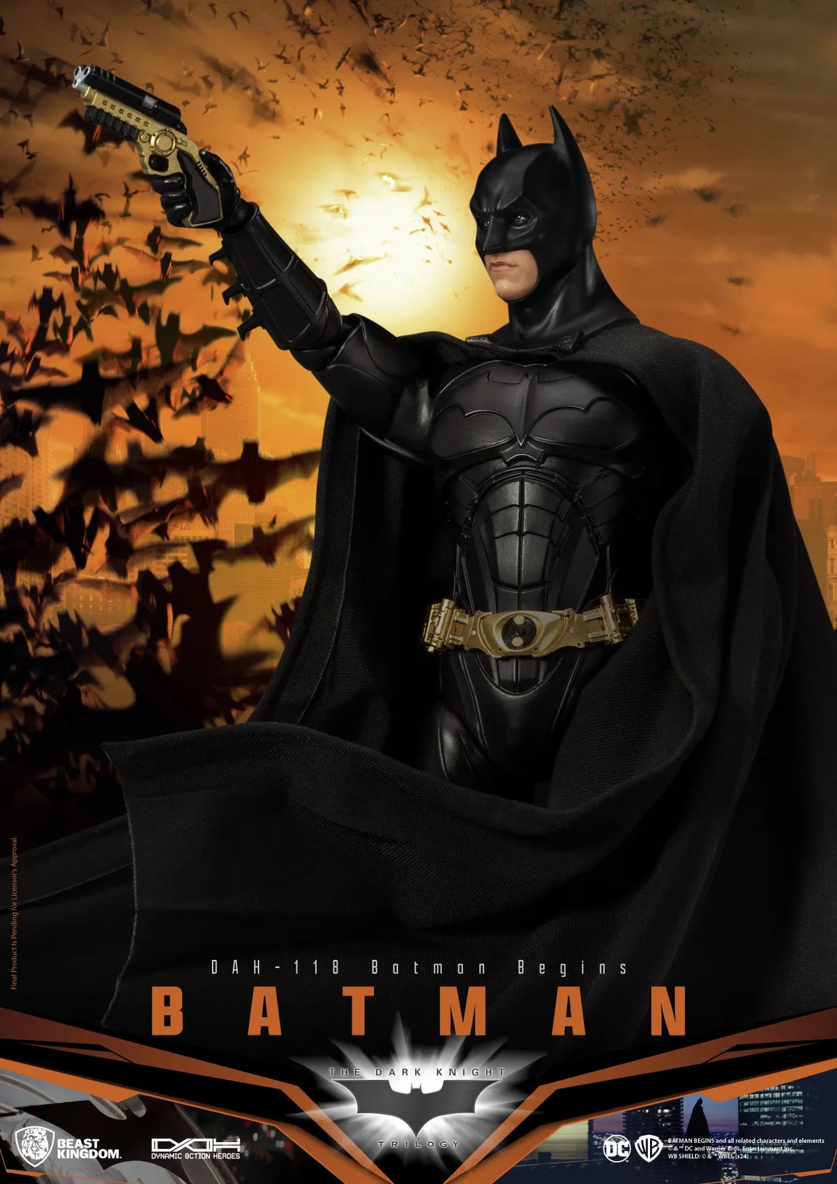 BEAST KINGDOM - DC COMICS BATMAN BEGINS BATMAN STANDARD VERSION ACTION FIGURE 21 cm