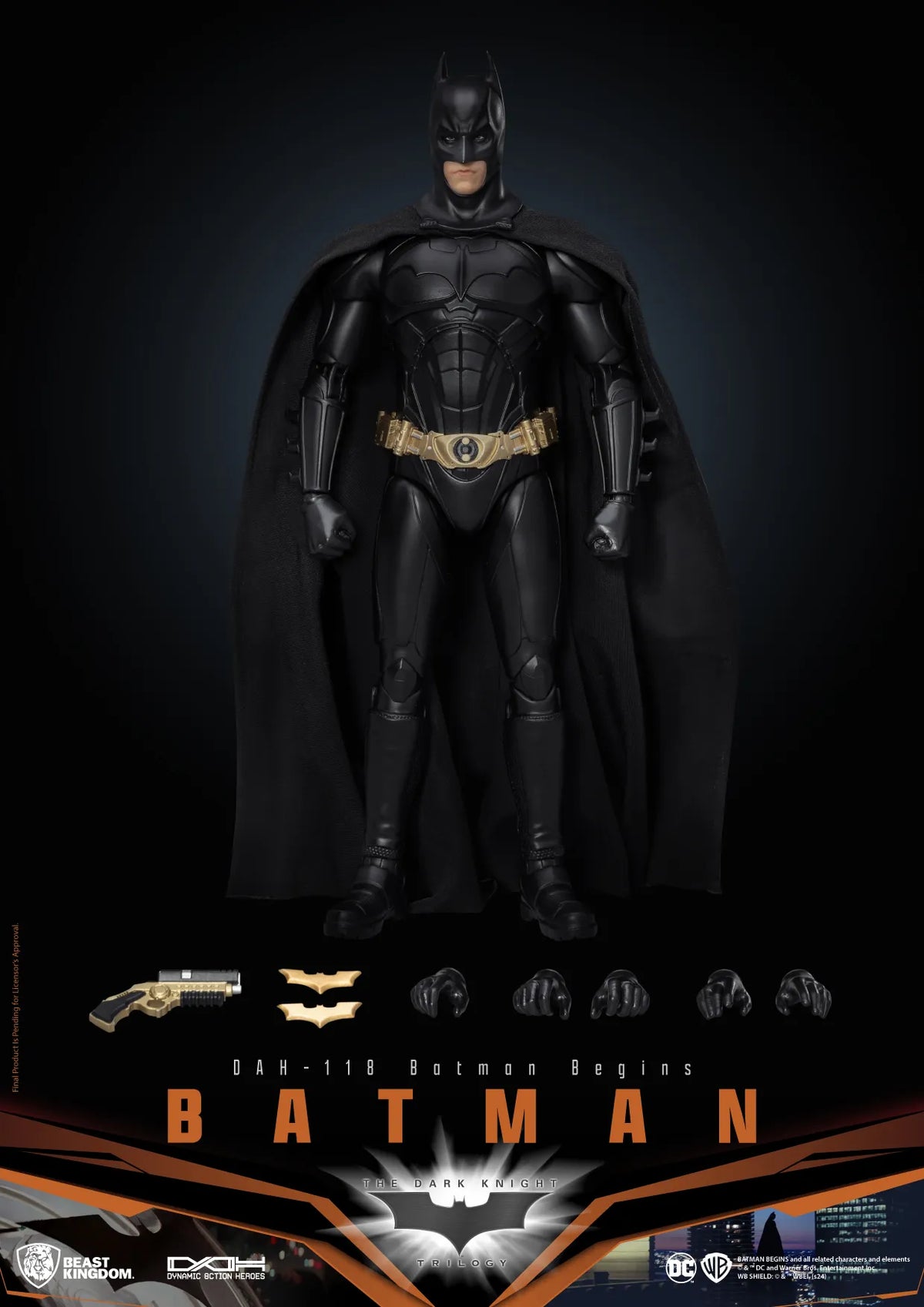 BEAST KINGDOM - DC COMICS BATMAN BEGINS BATMAN STANDARD VERSION ACTION FIGURE 21 cm