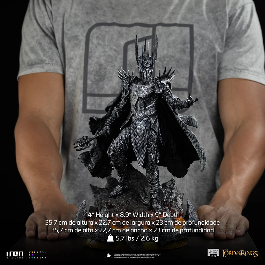 IRON STUDIOS - IL SIGNORE DEGLI ANELLI LORD RINGS SAURON UNLEASHED 1/10 STATUA 36 cm