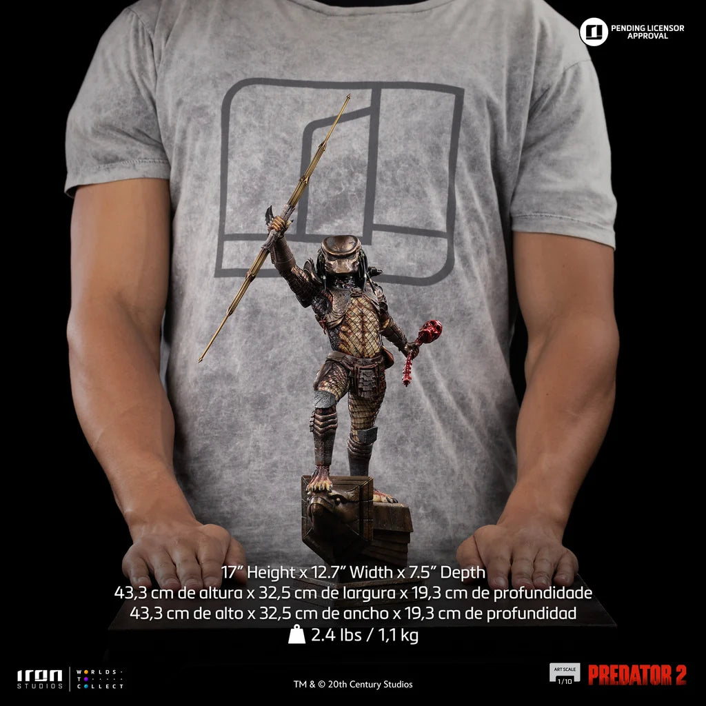 IRON STUDIOS - CITY HUNTER PREDATOR 2 PREDATOR CITY HUNTER 1/10 STATUA 42 cm