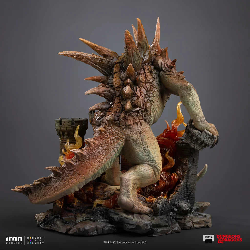 IRON STUDIOS DUNGEONS & DRAGONS ICONS TARRASQUE STATUA 24 cm