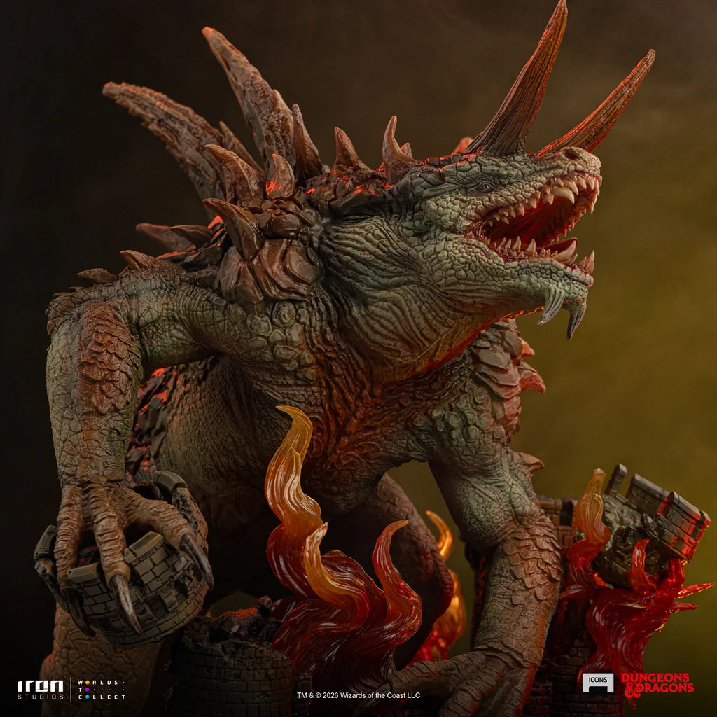 IRON STUDIOS DUNGEONS & DRAGONS ICONS TARRASQUE STATUA 24 cm