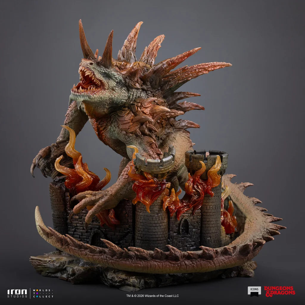 IRON STUDIOS DUNGEONS & DRAGONS ICONS TARRASQUE STATUA 24 cm