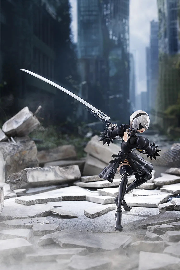 MAX FACTORY - NIER NIER AUTOMATA 2B YORHA NO2 TYPE B FIGMA RERUN ACTION FIGURE 16 cm