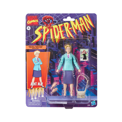 HASBRO SPIDER-MAN - MARVEL LEGENDS VINTAGE AUNT MAY ACTION FIGURE