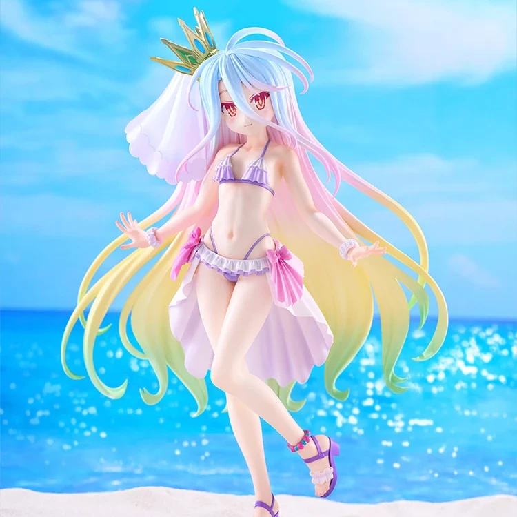 FURYU - NO GAME NO LIFE NO GAME NO LIFE SHIRO SWIMWEAR DRESS TENITOL TALL FIGURA 29 cm