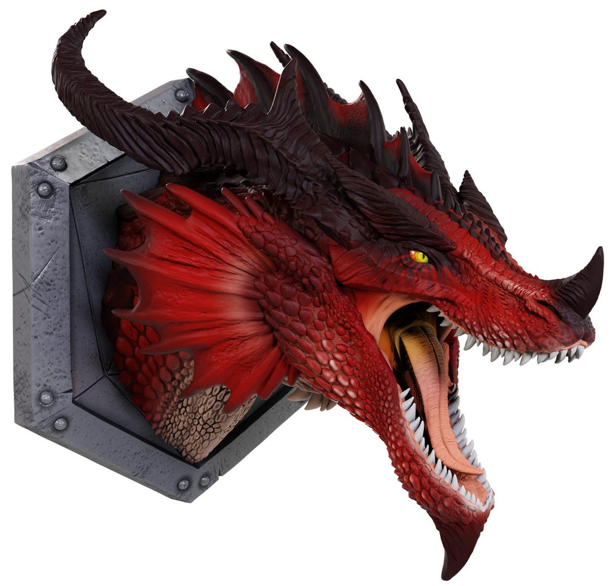 WIZKIDS DRAGON - SAINT SEIYA DUNGEONS & S S REALMS RED DRAGON 12 INCHES TROPHY PLAQUE REPLICA 18x15x16 Inches