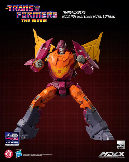 THREEA TOYS/THREEZERO - TRANSFORMERS HOT ROD 1986 MOVIE MDLX ACTION FIGURE 18 cm