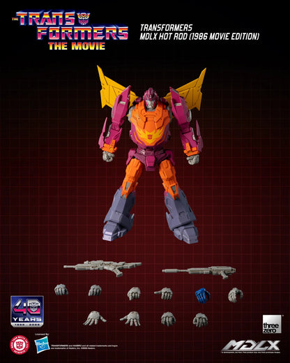 THREEA TOYS/THREEZERO - TRANSFORMERS HOT ROD 1986 MOVIE MDLX ACTION FIGURE 18 cm