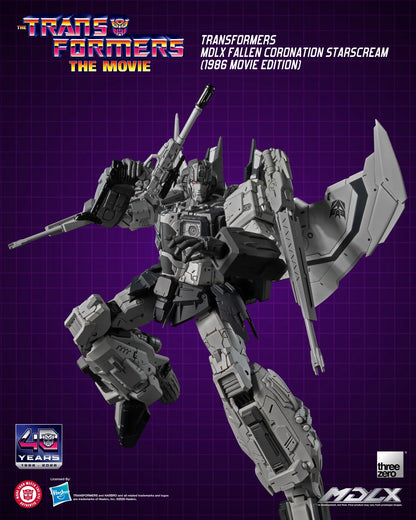THREEA TOYS/THREEZERO STARSCREAM - TRANSFORMERS FALLEN CORONATION 1986 MOVIE MDLX ACTION FIGURE 20 cm