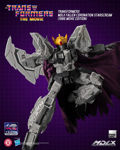 THREEA TOYS/THREEZERO STARSCREAM - TRANSFORMERS FALLEN CORONATION 1986 MOVIE MDLX ACTION FIGURE 20 cm