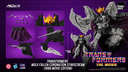 THREEA TOYS/THREEZERO STARSCREAM - TRANSFORMERS FALLEN CORONATION 1986 MOVIE MDLX ACTION FIGURE 20 cm