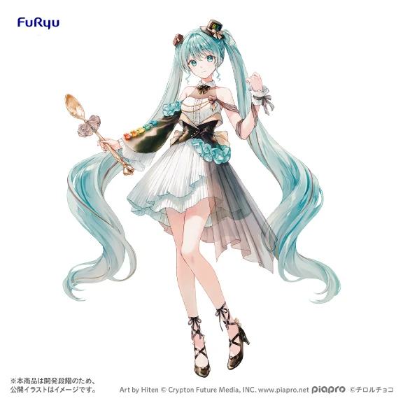 FURYU - HATSUNE MIKU HATSUNE MIKU X TIROL CHOCO COLLABORATION COFFEE NOUGAT FIGURA 19 cm