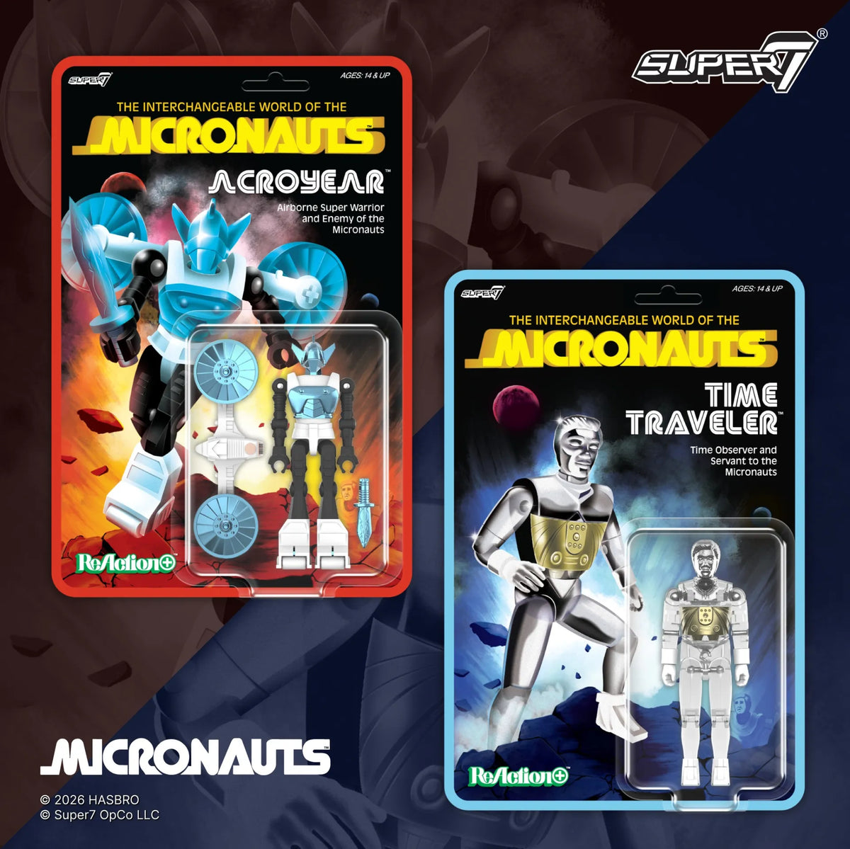 MICRONAUTS W6 ACROYEAR REACTION+ ACTION FIGURE