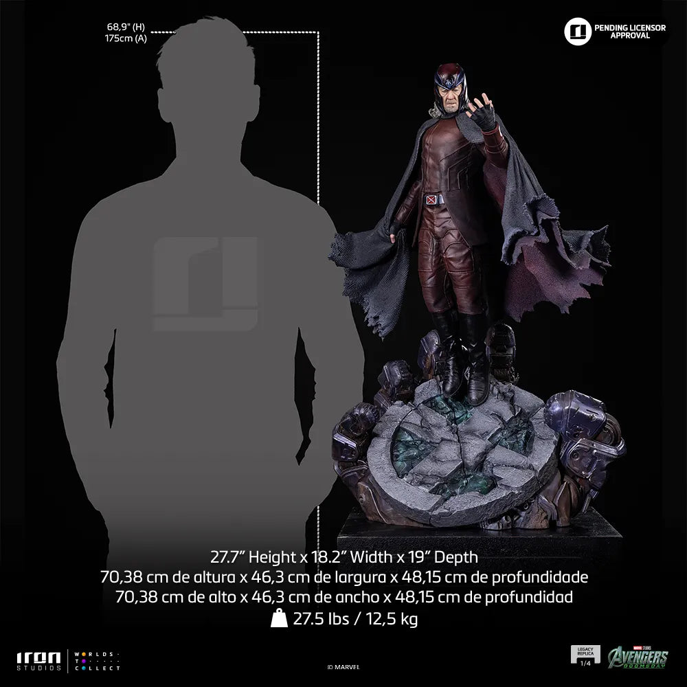 AVENGERS DOOMSDAY MAGNETO 1/4 LEGACY REPLICA